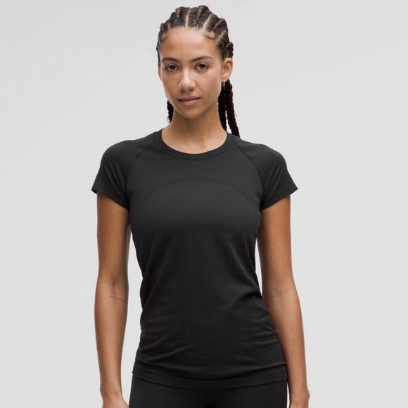 Lululemon Swiftly Tech Short-Sleeve Shirt 2.0 Waist Race Length Glow Stripe 2 4 - Picture 1 of 9